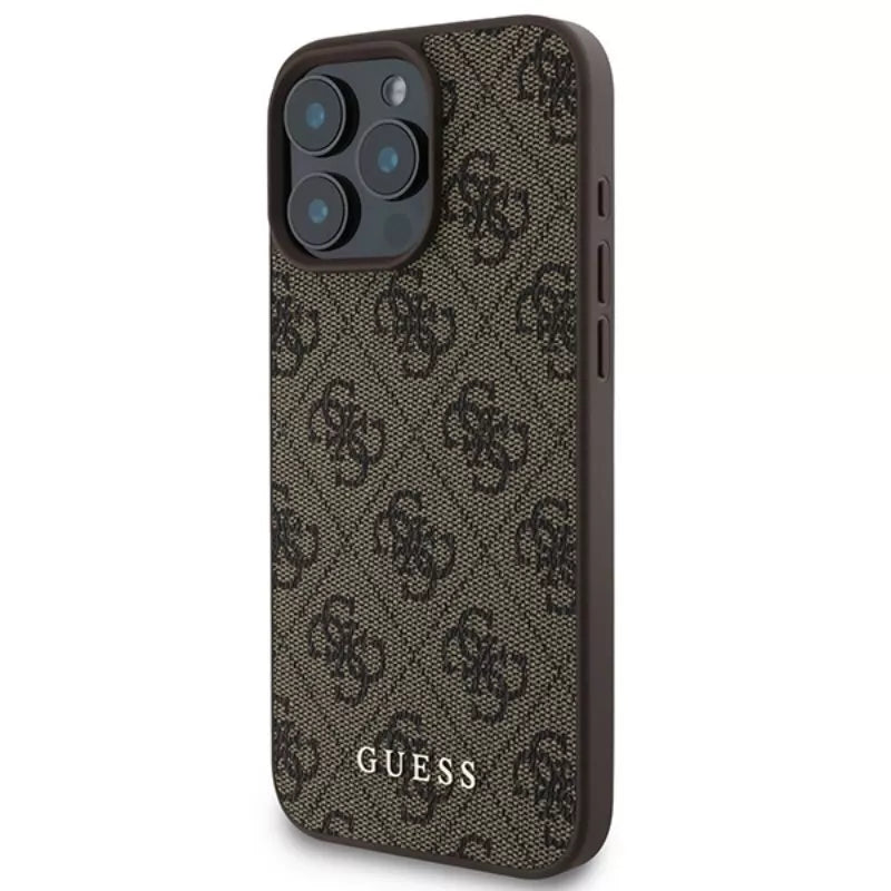 Guess 4G Classic - Dėklas, skirtas iPhone 16 Pro Max (rudas)