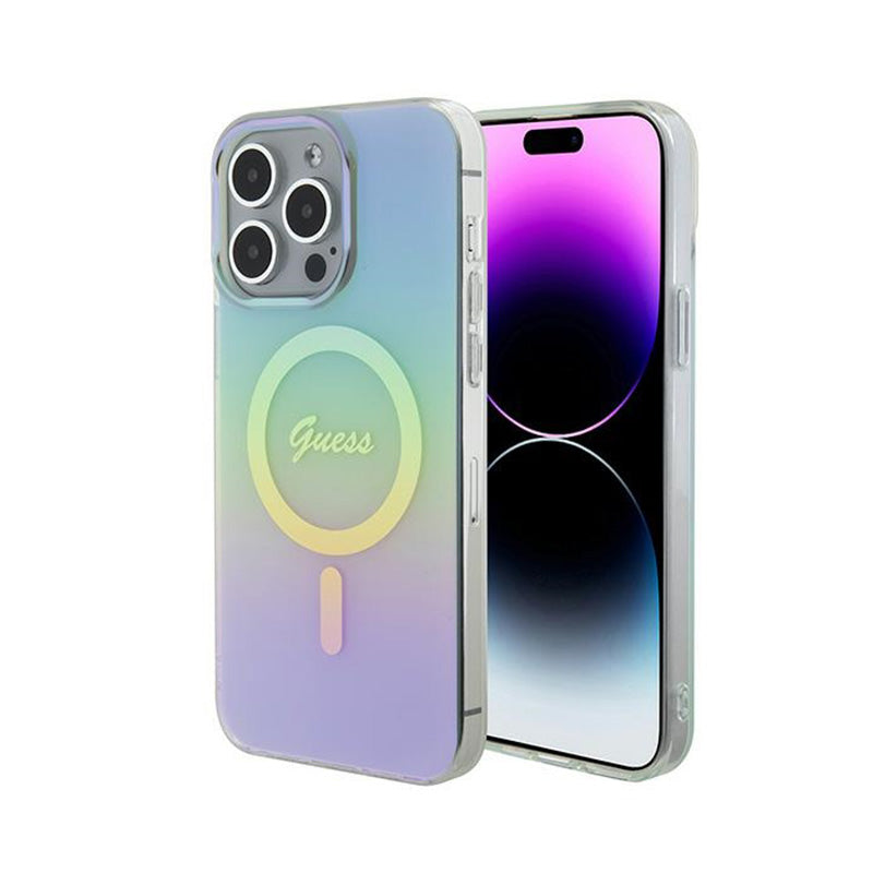 Guess IML Iridescent MagSafe - iPhone 15 Pro Max dėklas (turkio)