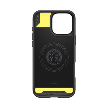 Spigen Rugged Armor Mag MagSafe – Dėklas, skirtas „iPhone 16 Pro“ (matinė juoda)