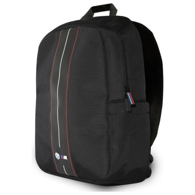 BMW „Nylon Red Stripe“ – nešiojamojo kompiuterio kuprinė 16" (juoda)