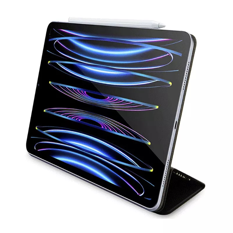 Guess 4G Stripe Allover - dėklas, skirtas iPad Pro 12.9 colių (2022-2020) (juodas)