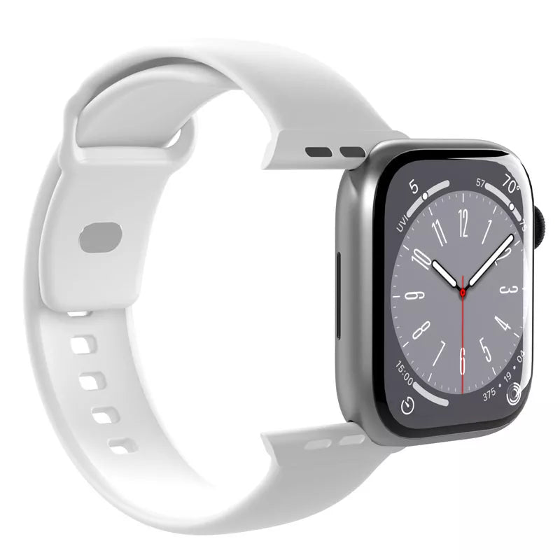 PURO ICON – Elastingas dirželis „Apple Watch“ 44/45/46/49 mm (S/M ir M/L) (baltas)