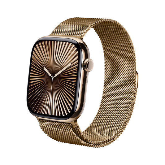 Crong Milano Steel – Nerūdijančio plieno dirželis, skirtas Apple Watch 44/45/46/49 mm (rožinio aukso)