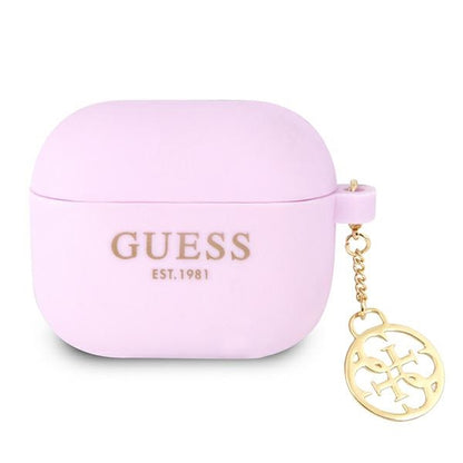 Guess 4G Charms Silikoninis Dėklas - Dėklas AirPods 3 (Violetinis)