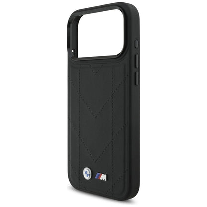 BMW M Dygsniuotas Logotipas MagSafe - iPhone 17 Pro Max dėklas (juodas)
