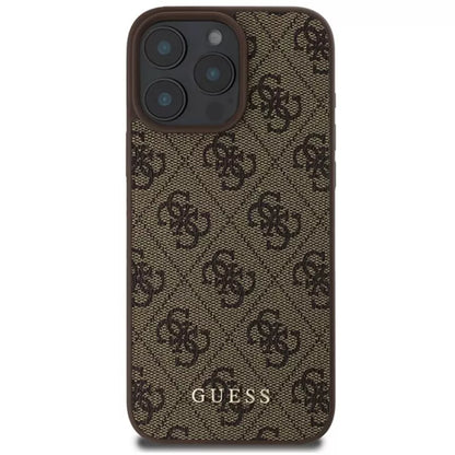 Guess 4G Classic - Dėklas, skirtas iPhone 16 Pro Max (rudas)