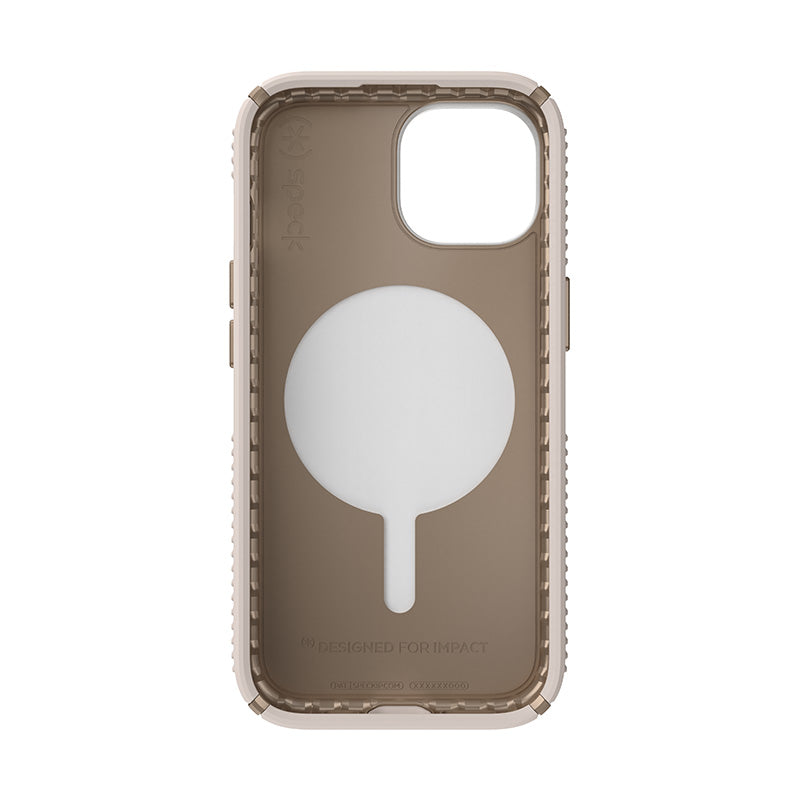 Speck Presidio2 Grip ClickLock & Magsafe – dėklas skirtas iPhone 16e / iPhone 15 / iPhone 14 / iPhone 13 (Bleached Bone / Heirloom Gold / Hazel Brown)