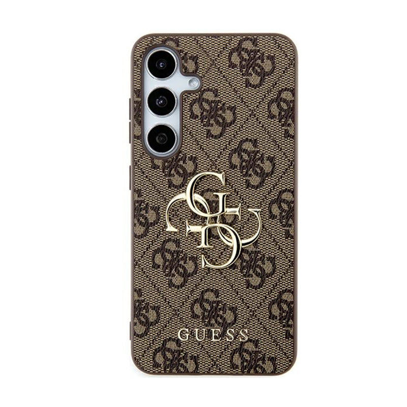 Guess 4G Big Metal Logo dėklas Samsung Galaxy A55 5G (rudos)