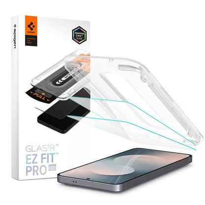 Spigen GLAS.TR EZ Fit Pro 2-Pack - Grūdintas stiklas, skirtas Samsung Galaxy S25 FE
