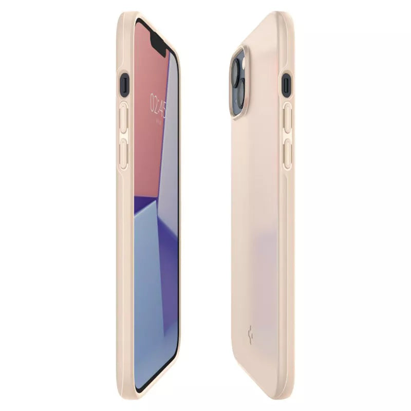 "Spigen Thin Fit" - "iPhone 15 Plus" / "iPhone 14 Plus" dėklas (smėlio spalvos)