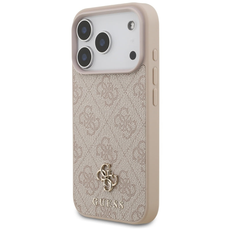 Guess 4G Small 4G ir Classic MagSafe dėklas iPhone 17 Pro (rožinis)