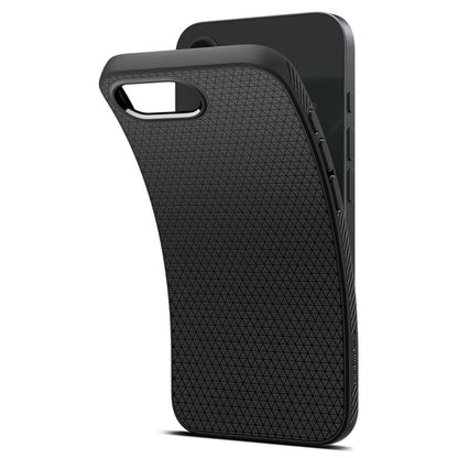 Spigen Liquid Air dėklas iPhone 17e / 16e (Matinis juodas)