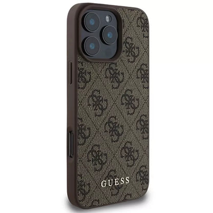 Guess 4G Classic - Dėklas, skirtas iPhone 16 Pro Max (rudas)