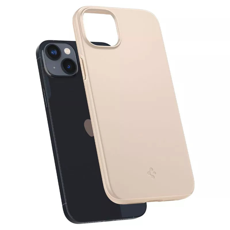 "Spigen Thin Fit" - "iPhone 15 Plus" / "iPhone 14 Plus" dėklas (smėlio spalvos)