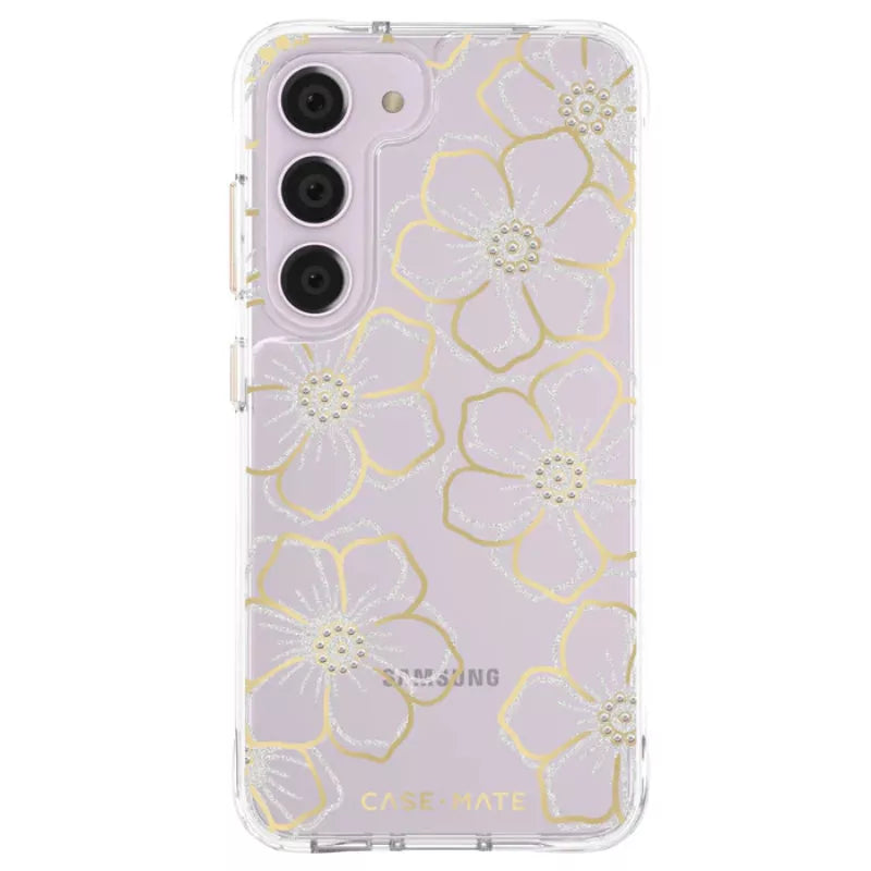 Case-Mate Floral Gems – Dėklas Samsung Galaxy S23+ (Skaidrus)