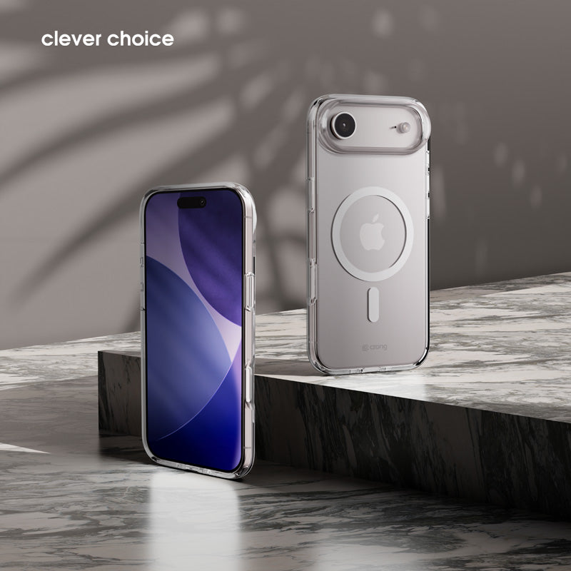 Crong Clear MAG Cover - MagSafe iPhone Air dėklas (Skaidrus)