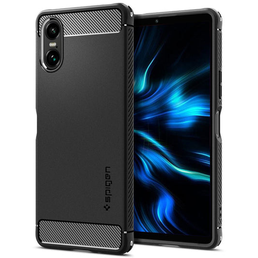 Spigen Rugged Armor – dėklas, skirtas „Sony Xperia 10 VI“ (matinė juoda)