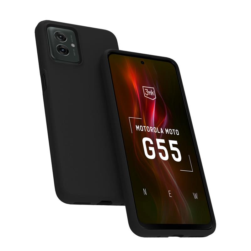 3mk Matt Case – dėklas Motorola Moto G55 5G (juodas)