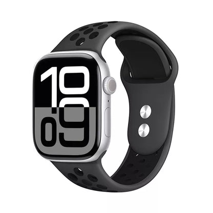 "Crong Duo Sport" - dirželis, skirtas "Apple Watch" 44/45/46/49 mm (pilkas/juodas)