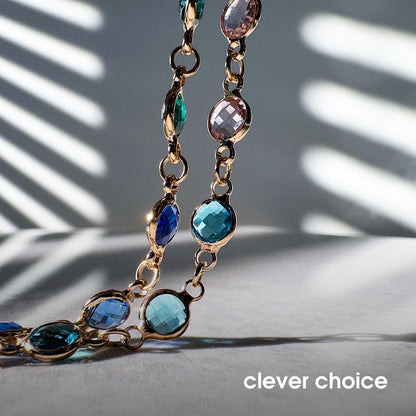 Crong telefono pakabukas - dirželis telefonui (Vaivorykštiniai brangakmeniai)