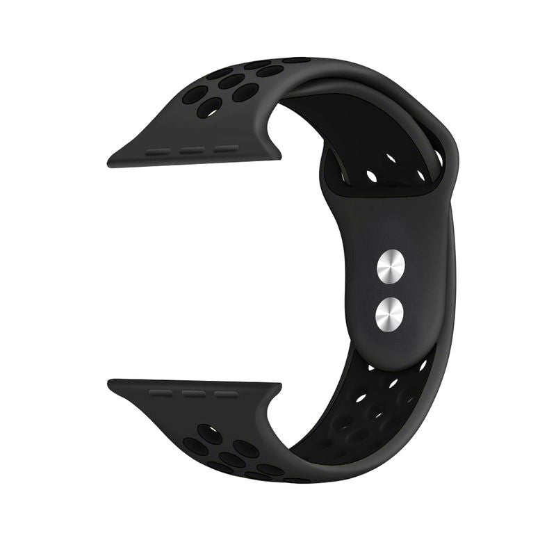 Crong Duo Sport - Apple Watch apyrankė 38/40/41/42 mm (pilka/juoda)
