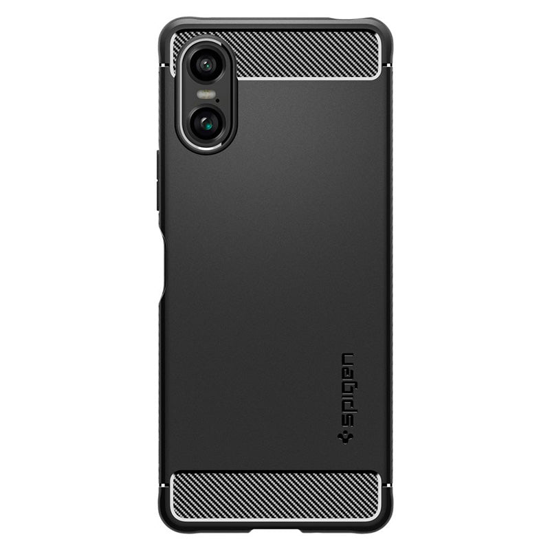 Spigen Rugged Armor – dėklas, skirtas „Sony Xperia 10 VI“ (matinė juoda)