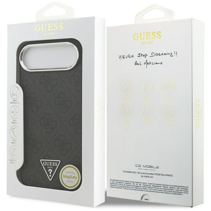 Guess 4G Triangle Logo MagSafe dėklas iPhone Air (juodas)