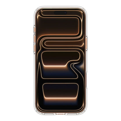 Spigen Ultra Hybrid Mag MagSafe dėklas iPhone 17 Pro Max (Skaidrus/Oranžinis)