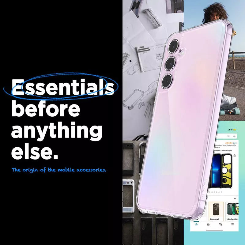 "Spigen Ultra Hybrid" - "Samsung Galaxy A55 5G" dėklas (skaidrus)