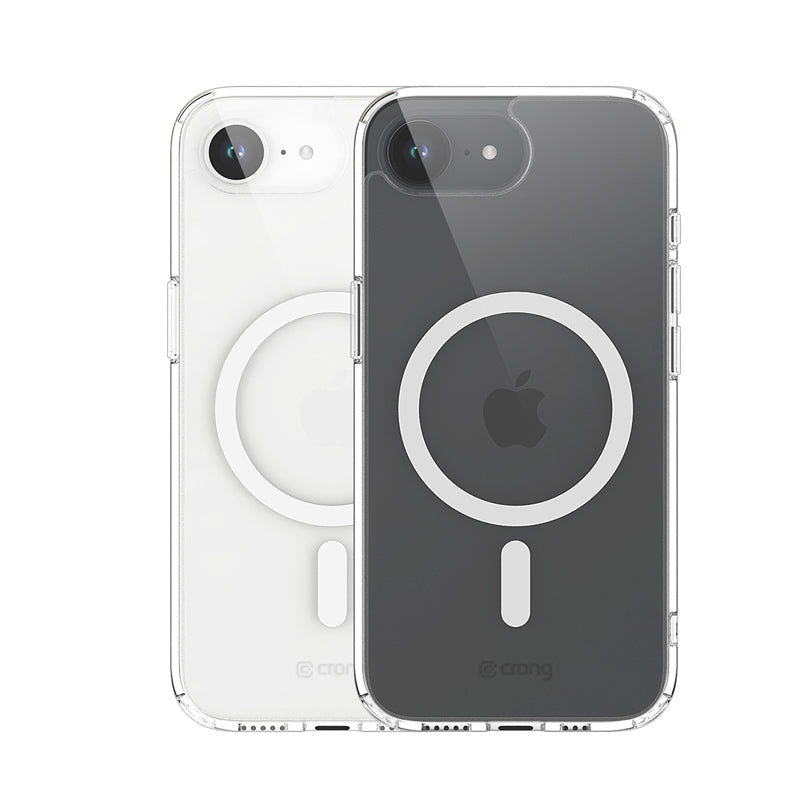 Crong Clear MAG Cover - dėklas, skirtas iPhone 16e su MagSafe (skaidrus)