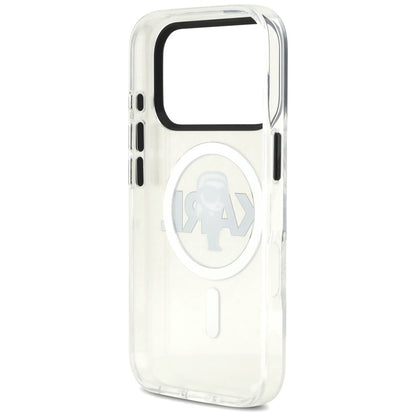 Karl Lagerfeld IML Karl Sketch Logo MagSafe dėklas iPhone 17 Pro (Skaidrus)