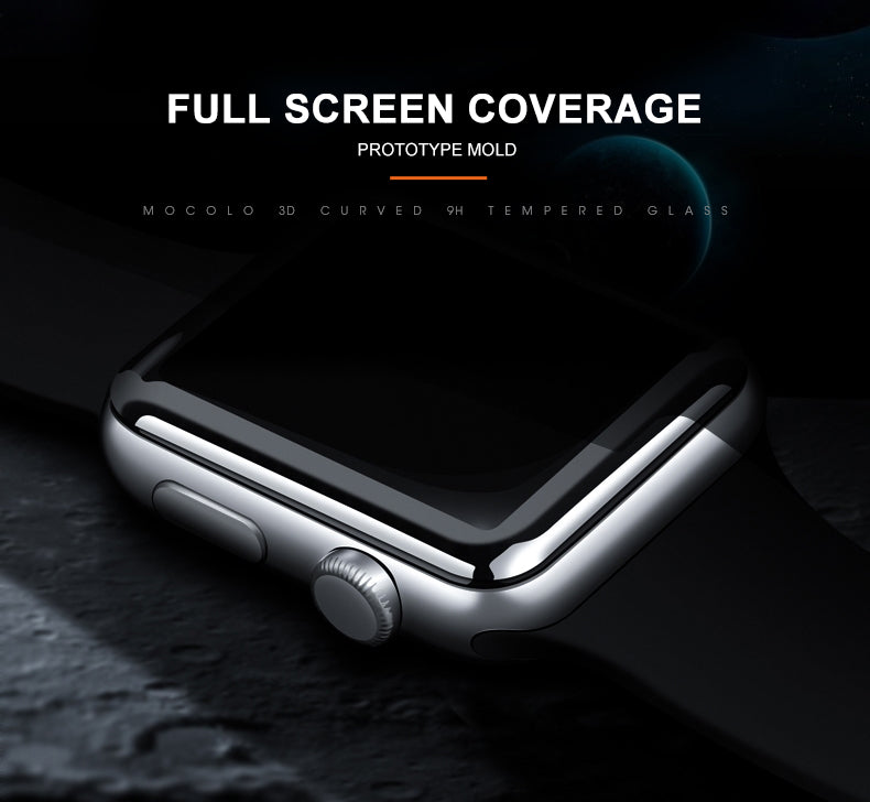 Mocolo 3D Glass Full Glue – Apsauginis stiklas, skirtas Apple Watch 7/8 41 mm ekranui