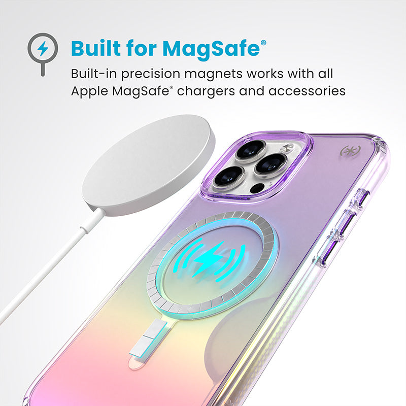 Speck Presidio2 Lux MagSafe - Dėklas iPhone 16 Pro Max (Amazing Purple / Clear)