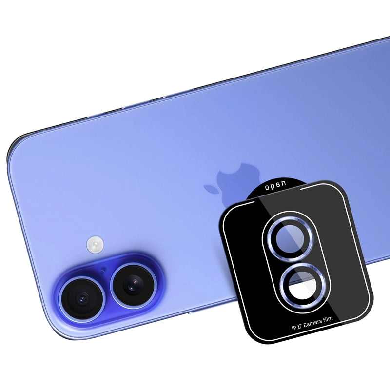 3mk Objektyvo apsauga Pro – Fotoaparato objektyvo stiklas, skirtas iPhone 17 (Šviesiai mėlyna)