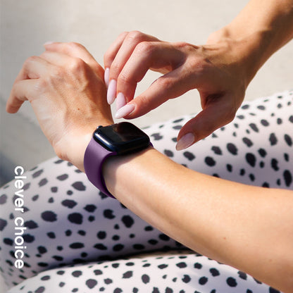 Crong Liquid - dirželis skirtas Apple Watch 44/45/46/49 mm (slyvų spalvos)