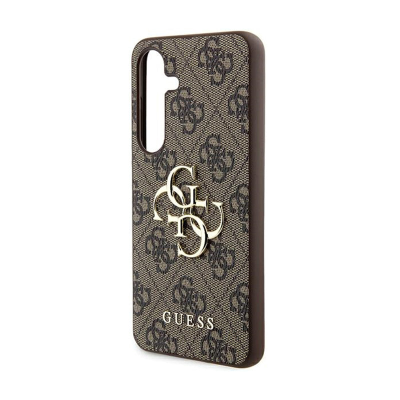Guess 4G Big Metal Logo dėklas Samsung Galaxy A55 5G (rudos)