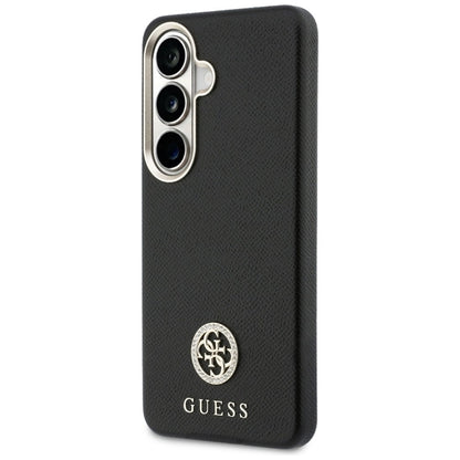 Guess deimantas apvalus logotipas MagSafe dėklas Samsung Galaxy S26 (juodas)