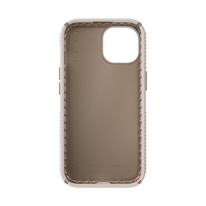Speck Presidio2 Grip – dėklas iPhone 16e / iPhone 15 / iPhone 14 / iPhone 13 (Bleached Bone / Heirloom Gold / Hazel Brown)