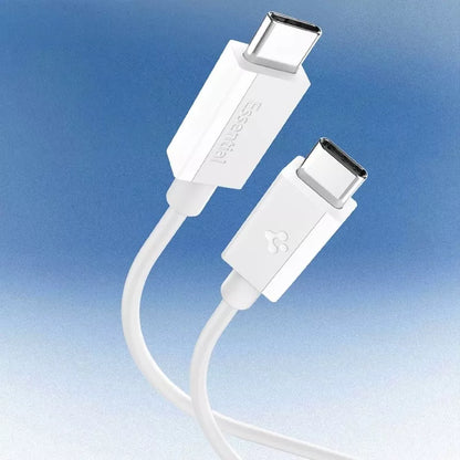 Spigen EB6010CC Essential – USB-C į USB-C kabelis PD 60W 1m (Baltas)
