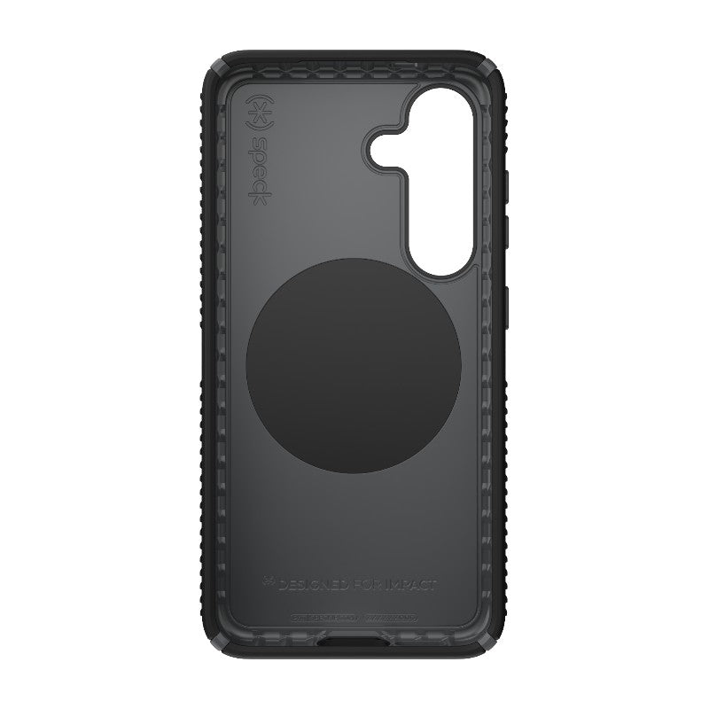Speck Presidio2 Grip Magnet – dėklas Samsung Galaxy S25 / 24 MagSafe (juodas/skalūno pilkumo/baltas)