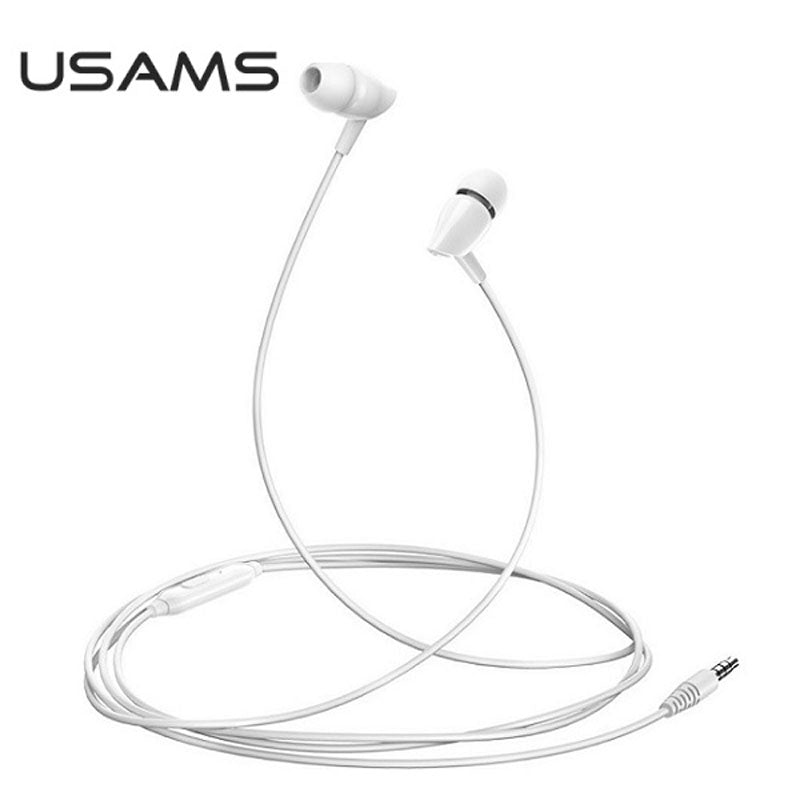 USAMS EP-37 – 3,5 mm stereo ausinės (baltos)