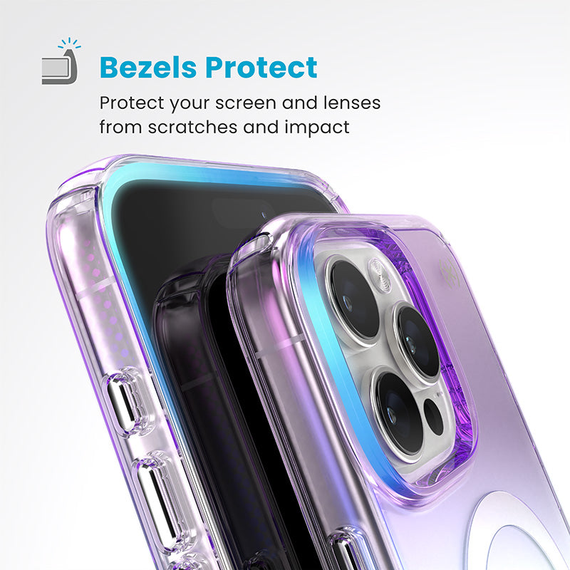 Speck Presidio2 Lux MagSafe - Dėklas iPhone 16 Pro Max (Amazing Purple / Clear)