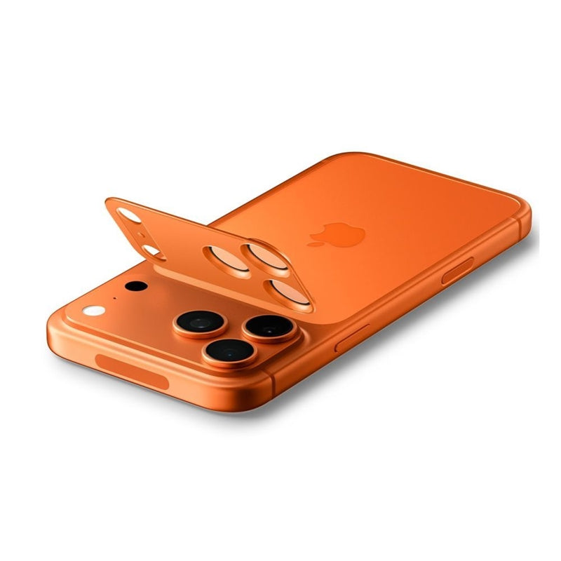 Spigen Optik Pro XL Glas.TR EZ Fit - Kameros objektyvo apsauga iPhone 17 Pro Max (Oranžinė)