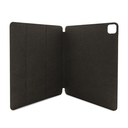 Guess 4G Stripe Allover – dėklas, skirtas iPad Pro 12.9" (2022–2020) (rudos spalvos)