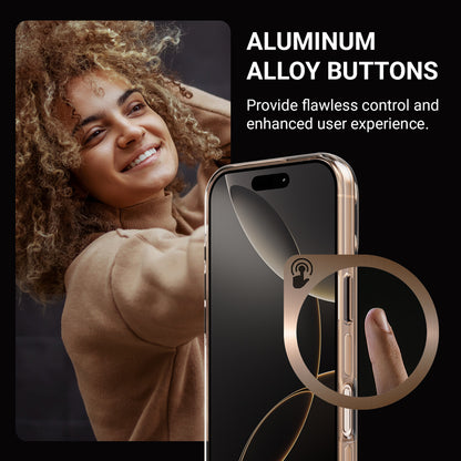 Crong Clear MAG Pro - "iPhone 16 Pro" dėklas su "MagSafe" (dykumos)