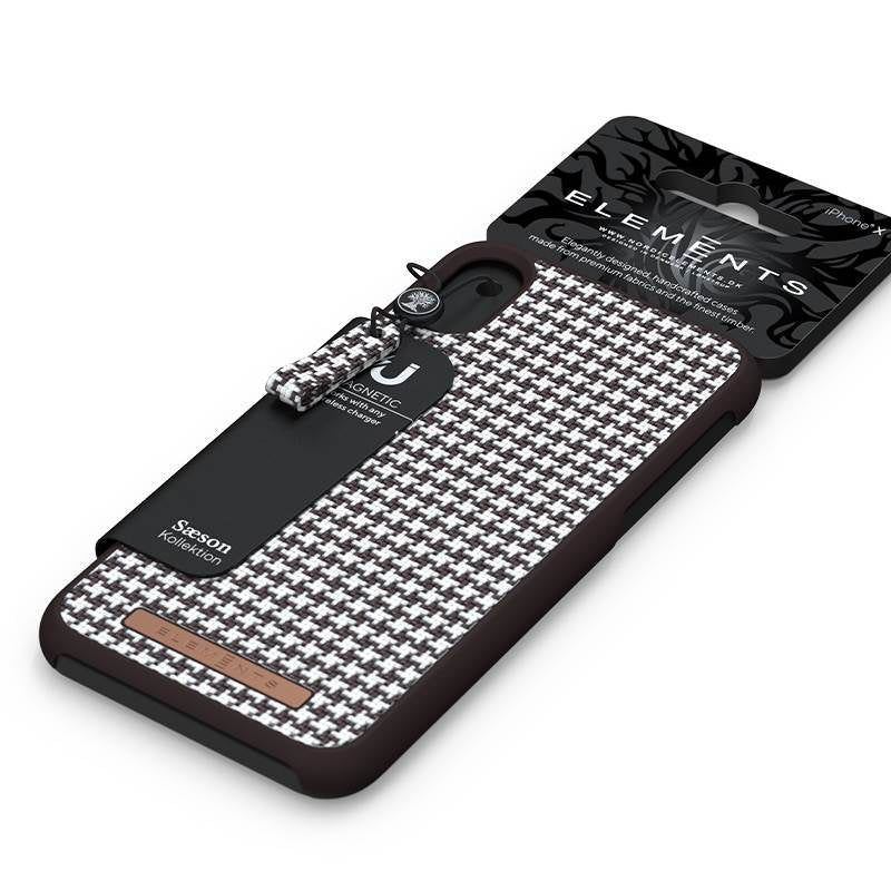 Nordic Elements Saeson Idun – „iPhone XR“ dėklas (tamsiai rudas raštas 2)