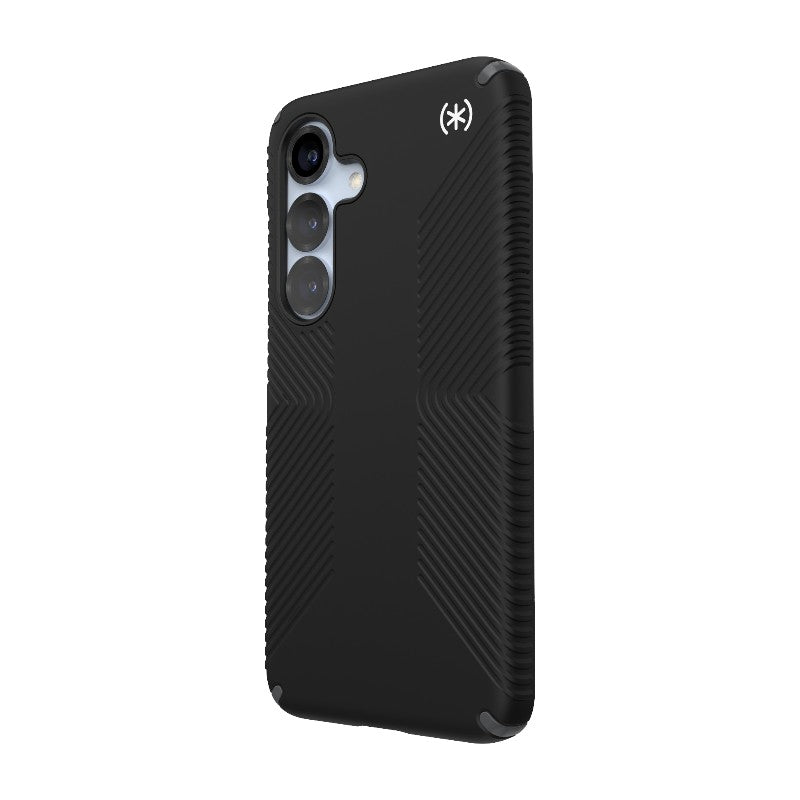 Speck Presidio2 Grip Magnet – dėklas Samsung Galaxy S25 / 24 MagSafe (juodas/skalūno pilkumo/baltas)