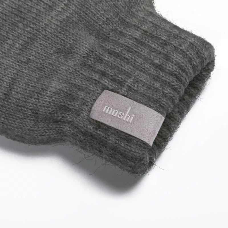 Moshi Digits – jutiklinio ekrano pirštinės, L/XL (tamsiai pilkos)