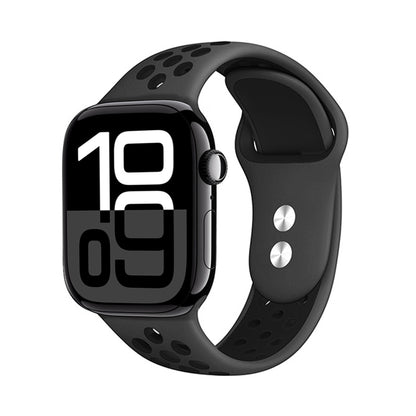 "Crong Duo Sport" - dirželis, skirtas "Apple Watch" 44/45/46/49 mm (pilkas/juodas)