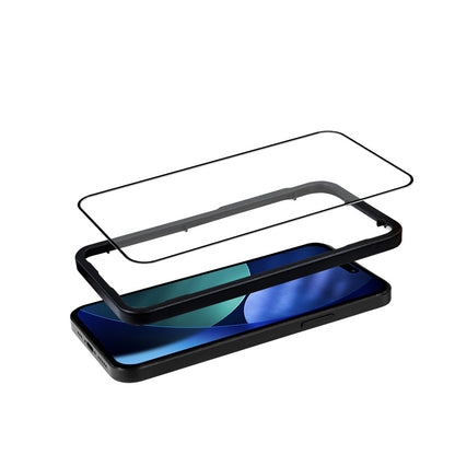 Crong 3D Šarvuotas stiklas - Grūdintas stiklas iPhone 17 Pro Max + Montavimo rėmelis